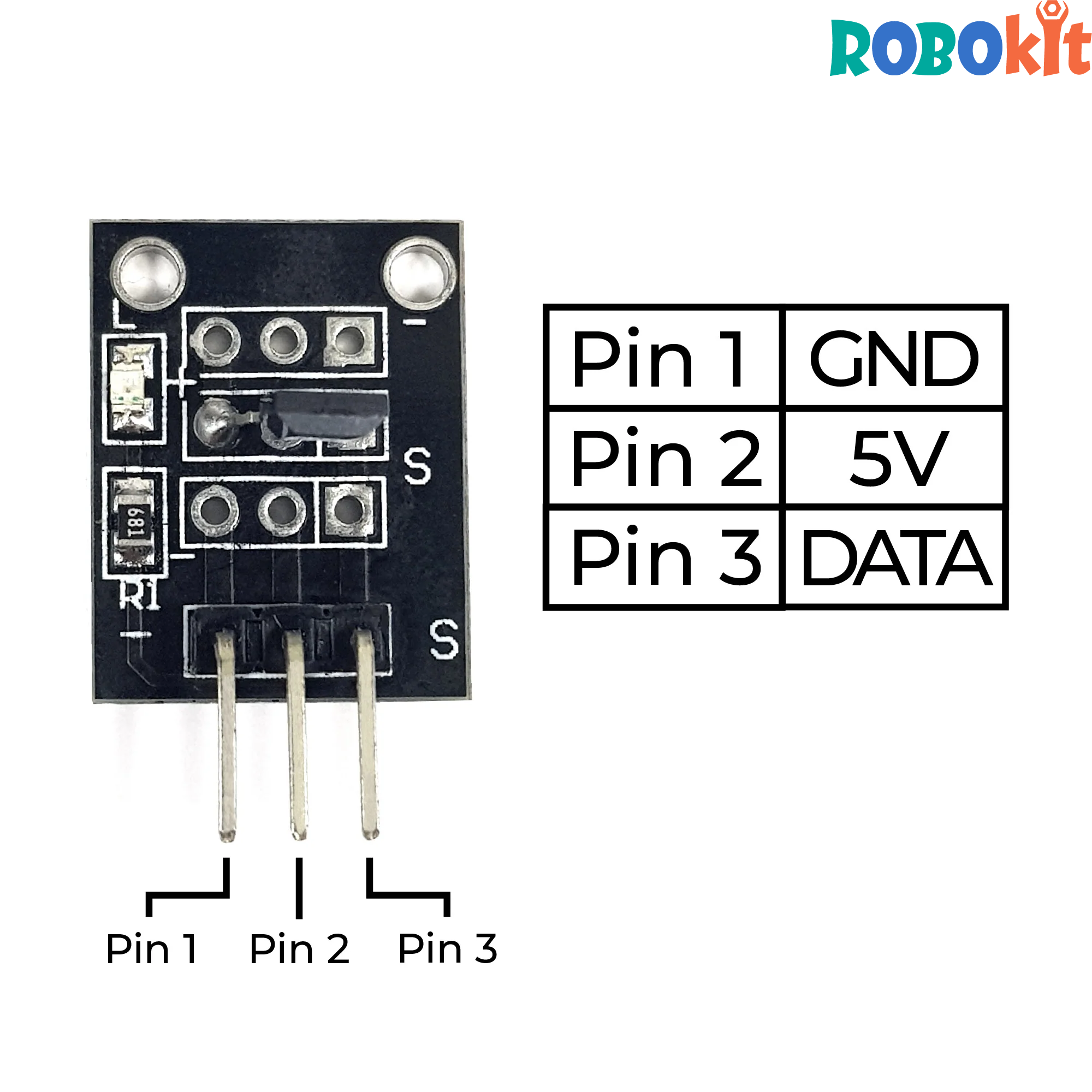 גלאי מגנטי הול אפקט KY-003 – תמונה 2