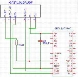 GP2Y1010AU0F-connection-arduino